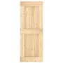Puerta corredera con herrajes madera maciza de pino 80x210 cm de vidaXL, Puertas - Ref: Foro24-3203146, Precio: 194,02 €, Des...