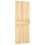 Puerta corredera con herrajes madera maciza de pino 80x210 cm de vidaXL, Puertas - Ref: Foro24-3203146, Precio: 194,98 €, Des...