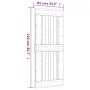 Schiebetür mit Beschlägen aus massivem Kiefernholz 85x210 cm von vidaXL, Türen - Ref: Foro24-3203147, Preis: 188,83 €, Rabatt: %