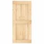 Puerta corredera con herrajes madera maciza de pino 95x210 cm de vidaXL, Puertas - Ref: Foro24-3203149, Precio: 198,23 €, Des...