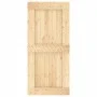 Puerta corredera con herrajes madera maciza de pino 95x210 cm by vidaXL, Doors - Ref: Foro24-3203149, Price: 195,06 €, Discou...
