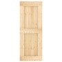 Puerta corredera con herrajes madera maciza de pino 80x210 cm de vidaXL, Puertas - Ref: Foro24-3203204, Precio: 178,17 €, Des...