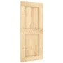 Schiebetür mit Beschlägen aus massivem Kiefernholz, 90 x 210 cm von vidaXL, Türen - Ref: Foro24-3203206, Preis: 184,10 €, Rab...