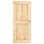 Puerta corredera con herrajes madera maciza de pino 90x210 cm de vidaXL, Puertas - Ref: Foro24-3203206, Precio: 187,50 €, Des...