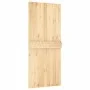 Schiebetür mit Beschlägen aus massivem Kiefernholz, 90 x 210 cm von vidaXL, Türen - Ref: Foro24-3203206, Preis: 184,10 €, Rab...