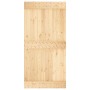 Puerta corredera con herrajes madera maciza de pino 100x210 cm de vidaXL, Puertas - Ref: Foro24-3203235, Precio: 206,21 €, De...