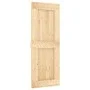 Schiebetür mit Beschlägen aus massivem Kiefernholz 80x210 cm von vidaXL, Türen - Ref: Foro24-3203237, Preis: 185,40 €, Rabatt: %