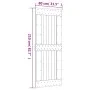 Schiebetür mit Beschlägen aus massivem Kiefernholz 80x210 cm von vidaXL, Türen - Ref: Foro24-3203237, Preis: 185,40 €, Rabatt: %