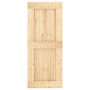 Puerta corredera con herrajes madera maciza de pino 85x210 cm de vidaXL, Puertas - Ref: Foro24-3203238, Precio: 182,61 €, Des...