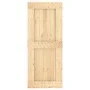 Puerta corredera con herrajes madera maciza de pino 85x210 cm de vidaXL, Puertas - Ref: Foro24-3203238, Precio: 180,87 €, Des...