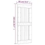 Puerta corredera con herrajes madera maciza de pino 85x210 cm de vidaXL, Puertas - Ref: Foro24-3203238, Precio: 180,87 €, Des...