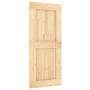 Puerta corredera con herrajes madera maciza de pino 90x210 cm de vidaXL, Puertas - Ref: Foro24-3203239, Precio: 189,57 €, Des...