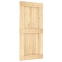 Puerta corredera con herrajes madera maciza de pino 95x210 cm de vidaXL, Puertas - Ref: Foro24-3203240, Precio: 184,46 €, Des...