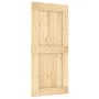 Puerta corredera con herrajes madera maciza de pino 95x210 cm de vidaXL, Puertas - Ref: Foro24-3203240, Precio: 187,04 €, Des...