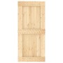 Puerta corredera con herrajes madera maciza de pino 95x210 cm de vidaXL, Puertas - Ref: Foro24-3203240, Precio: 184,46 €, Des...