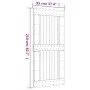 Puerta corredera con herrajes madera maciza de pino 95x210 cm de vidaXL, Puertas - Ref: Foro24-3203240, Precio: 187,04 €, Des...