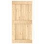 Puerta corredera con herrajes madera maciza de pino 100x210 cm de vidaXL, Puertas - Ref: Foro24-3203241, Precio: 206,97 €, De...