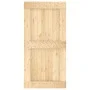Schiebetür mit Beschlägen aus massivem Kiefernholz 100x210 cm von vidaXL, Türen - Ref: Foro24-3203241, Preis: 200,75 €, Rabat...