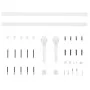 Puerta corredera con herrajes madera maciza de pino 95x210 cm de vidaXL, Puertas - Ref: Foro24-3203258, Precio: 193,32 €, Des...