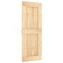 Puerta corredera con herrajes madera maciza de pino 80x210 cm de vidaXL, Puertas - Ref: Foro24-3203261, Precio: 201,62 €, Des...