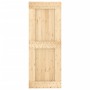 Puerta corredera con herrajes madera maciza de pino 80x210 cm de vidaXL, Puertas - Ref: Foro24-3203261, Precio: 201,62 €, Des...