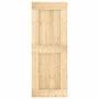 Puerta corredera con herrajes madera maciza de pino 80x210 cm de vidaXL, Puertas - Ref: Foro24-3203261, Precio: 199,50 €, Des...