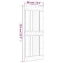 Puerta corredera con herrajes madera maciza de pino 80x210 cm de vidaXL, Puertas - Ref: Foro24-3203261, Precio: 199,50 €, Des...