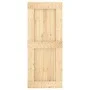 Sliding door with solid pine wood hardware 85x210 cm by vidaXL, Doors - Ref: Foro24-3203262, Price: 198,92 €, Discount: %