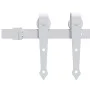 Puerta corredera con herrajes madera maciza de pino 90x210 cm de vidaXL, Puertas - Ref: Foro24-3203263, Precio: 207,12 €, Des...