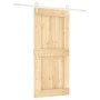 Puerta corredera con herrajes madera maciza de pino 95x210 cm de vidaXL, Puertas - Ref: Foro24-3203264, Precio: 201,66 €, Des...