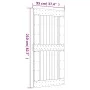 Puerta corredera con herrajes madera maciza de pino 95x210 cm de vidaXL, Puertas - Ref: Foro24-3203264, Precio: 201,66 €, Des...
