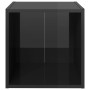 Muebles TV 4 uds madera contrachapada negro brillo 37x35x37 cm de vidaXL, Muebles TV - Ref: Foro24-805521, Precio: 58,26 €, D...