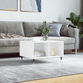 Mesa de centro madera contrachapada blanco 60x50x36,5 cm de vidaXL, Mesas de centro - Ref: Foro24-830532, Precio: 38,14 €, De...