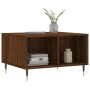 Mesa de centro madera contrachapada marrón roble 60x50x36,5 cm de vidaXL, Mesas de centro - Ref: Foro24-830539, Precio: 45,23...