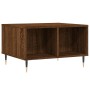 Mesa de centro madera contrachapada marrón roble 60x50x36,5 cm de vidaXL, Mesas de centro - Ref: Foro24-830539, Precio: 45,23...