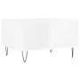 Mesa de centro madera contrachapada blanco brillo 60x50x36,5 cm de vidaXL, Mesas de centro - Ref: Foro24-830542, Precio: 46,3...