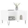Mesa de centro madera contrachapada blanco brillo 60x50x36,5 cm de vidaXL, Mesas de centro - Ref: Foro24-830542, Precio: 46,3...