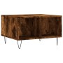 Mesa de centro madera contrachapada roble ahumado 60x50x36,5 cm de vidaXL, Mesas de centro - Ref: Foro24-830545, Precio: 43,3...