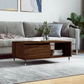 Oak brown plywood coffee table 90x50x36.5 cm by vidaXL, Coffee table - Ref: Foro24-830563, Price: 62,22 €, Discount: %