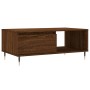 Mesa de centro madera contrachapada marrón roble 90x50x36,5 cm de vidaXL, Mesas de centro - Ref: Foro24-830563, Precio: 62,96...