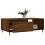 Mesa de centro madera contrachapada marrón roble 90x50x36,5 cm de vidaXL, Mesas de centro - Ref: Foro24-830563, Precio: 62,96...