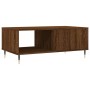 Mesa de centro madera contrachapada marrón roble 90x50x36,5 cm de vidaXL, Mesas de centro - Ref: Foro24-830563, Precio: 62,96...