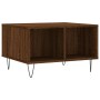 Mesa de centro madera contrachapada marrón roble 60x50x36,5 cm de vidaXL, Mesas de centro - Ref: Foro24-830547, Precio: 44,19...