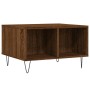 Mesa de centro madera contrachapada marrón roble 60x50x36,5 cm de vidaXL, Mesas de centro - Ref: Foro24-830547, Precio: 44,19...