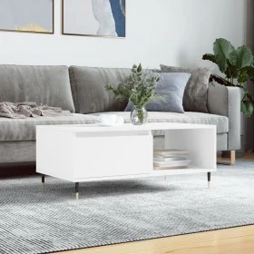 Mesa de centro madera contrachapada blanco 90x50x36,5 cm de vidaXL, Mesas de centro - Ref: Foro24-830556, Precio: 64,18 €, De...