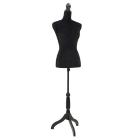 Maniquí de busto de mujer de modista negro de vidaXL, Galanes de noche - Ref: Foro24-30028, Precio: 112,47 €, Descuento: %