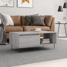 Mesa de centro madera contrachapada gris Sonoma 90x50x36,5 cm de vidaXL, Mesas de centro - Ref: Foro24-830570, Precio: 62,29 ...