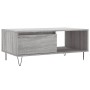 Mesa de centro madera contrachapada gris Sonoma 90x50x36,5 cm de vidaXL, Mesas de centro - Ref: Foro24-830570, Precio: 63,07 ...
