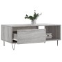 Mesa de centro madera contrachapada gris Sonoma 90x50x36,5 cm de vidaXL, Mesas de centro - Ref: Foro24-830570, Precio: 63,07 ...