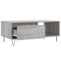 Mesa de centro madera contrachapada gris Sonoma 90x50x36,5 cm de vidaXL, Mesas de centro - Ref: Foro24-830570, Precio: 63,07 ...